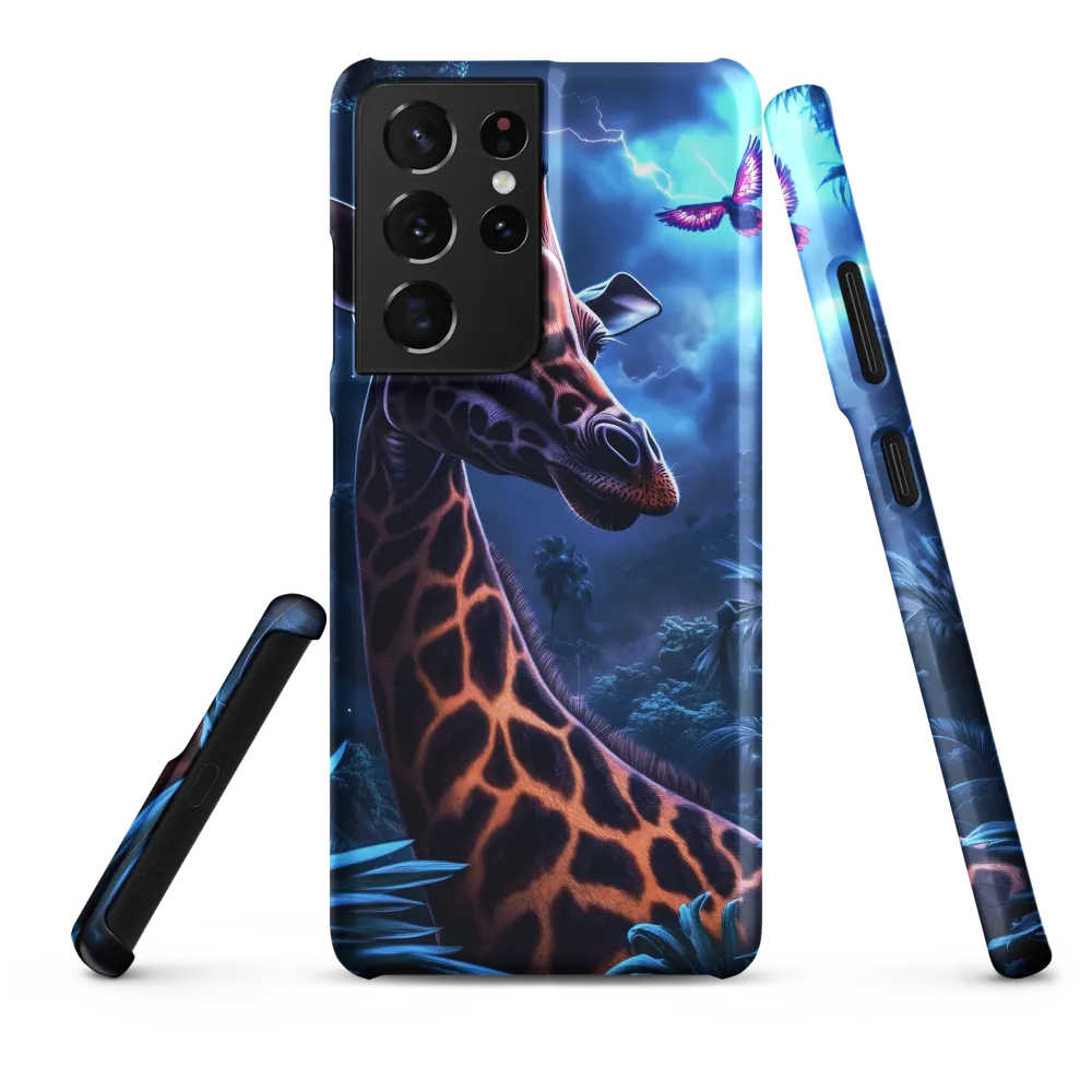Mystical Giraffe in Twilight Jungle