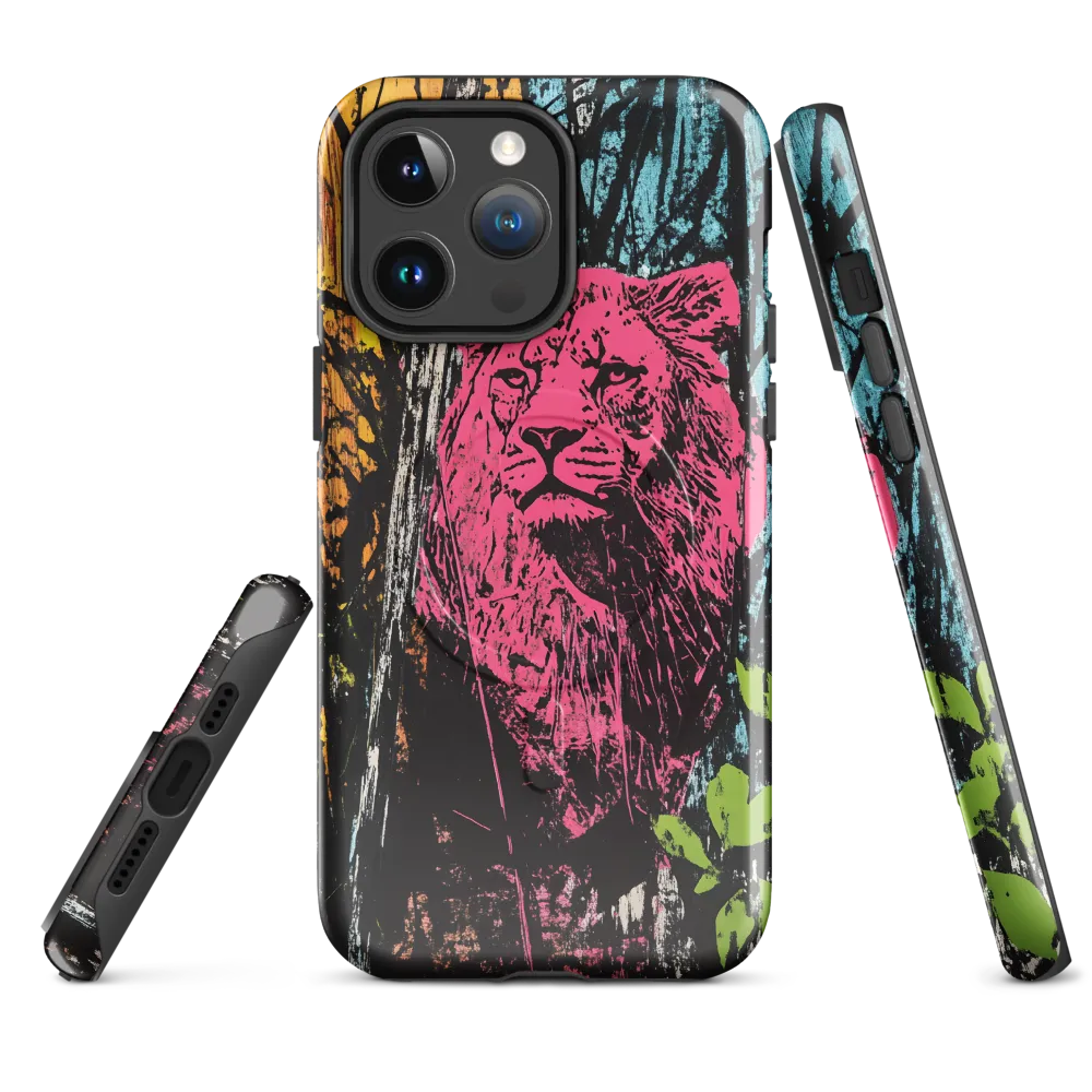 Fierce Vibrance: The Pink Lion