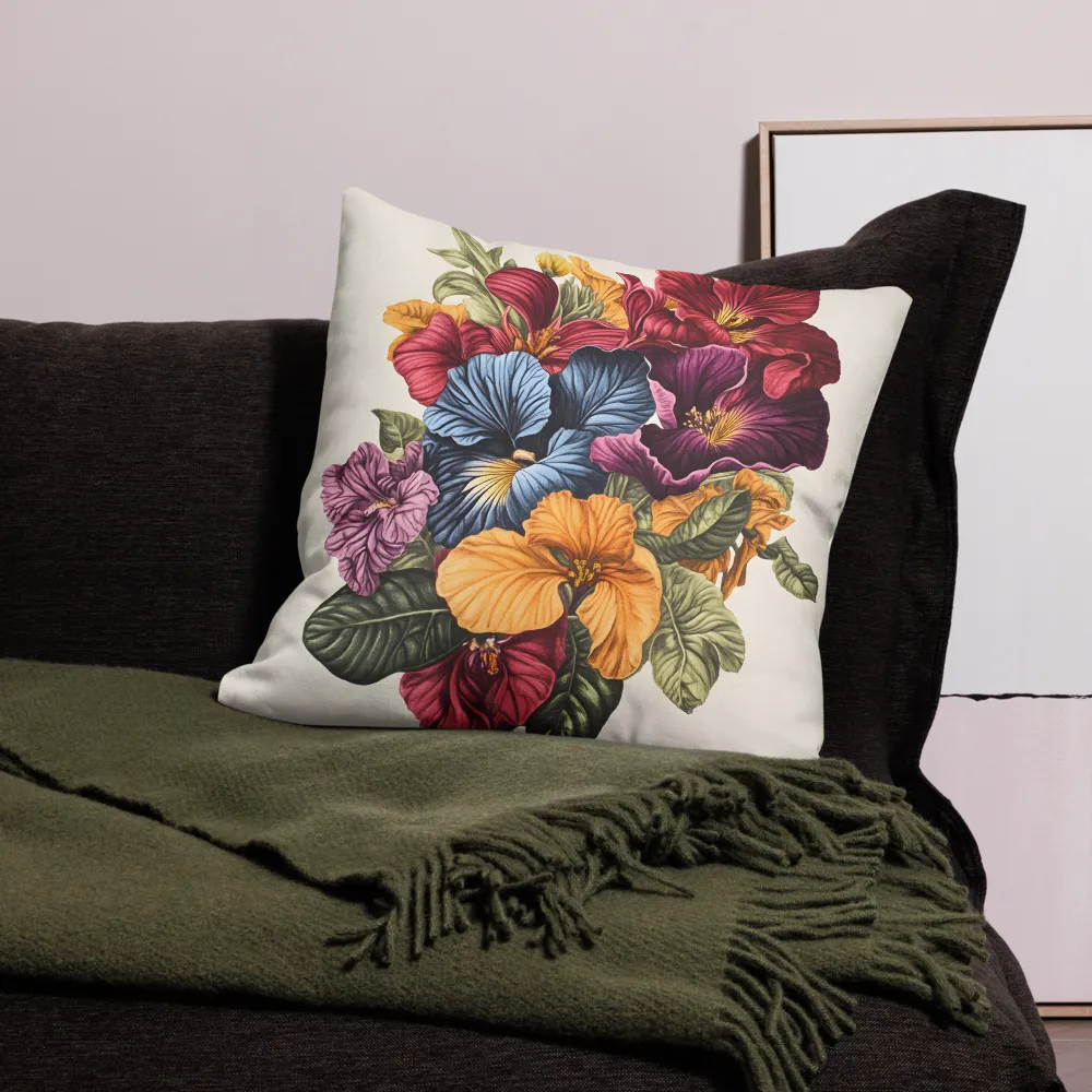 Floral Symphony in Color | Pillow | 22″×22″