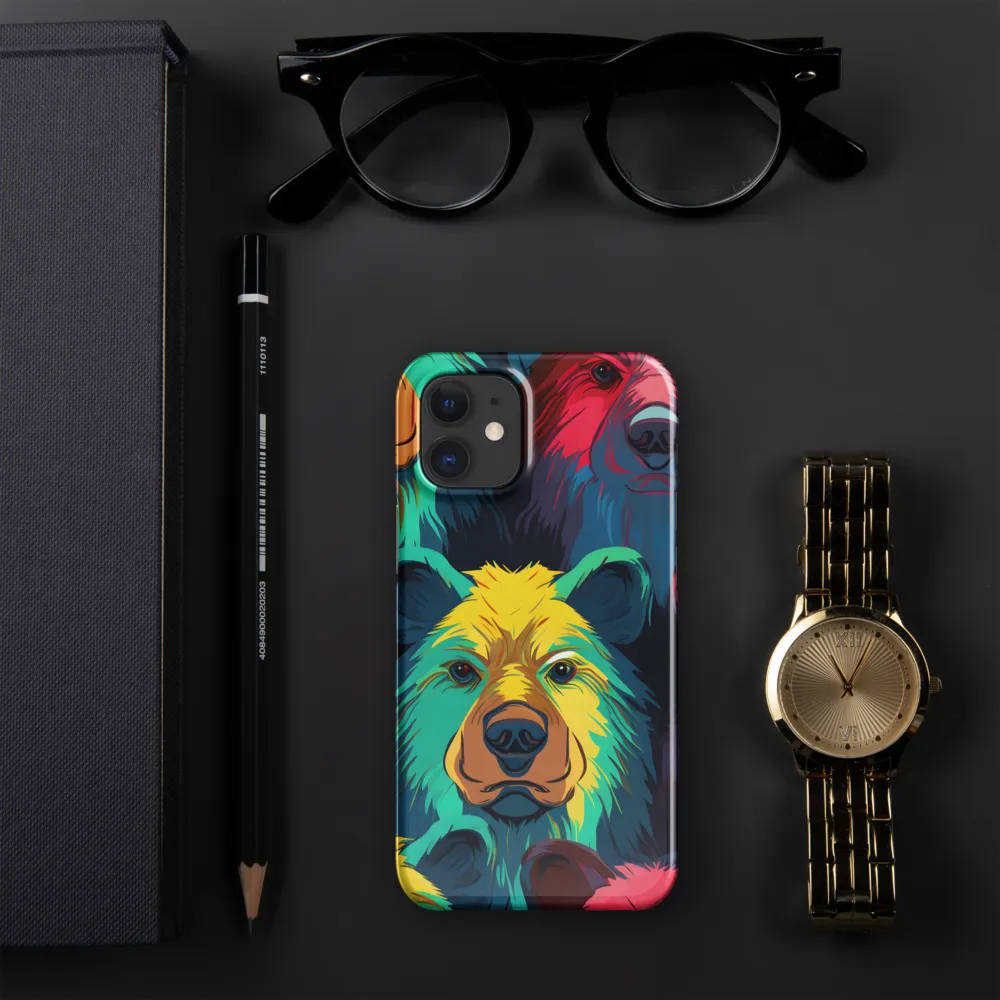 The Colorful Essence of Bears | Phone Case |  12 Mini | Snap Case | Glossy