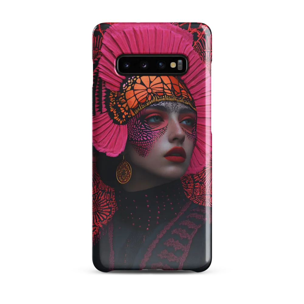 Bold Elegance: A Contemporary Portrait | Phone Case |  S10 Plus | Snap Case | Glossy