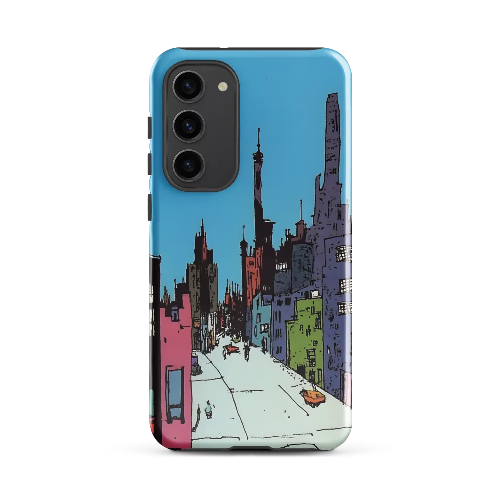 Vibrant Cityscape under the Moon