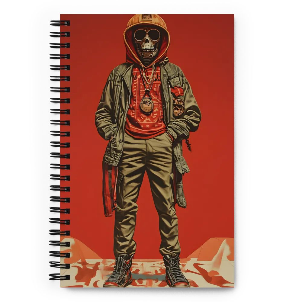 Urban Rebellion: The Skeleton Icon | Spiral Notebook