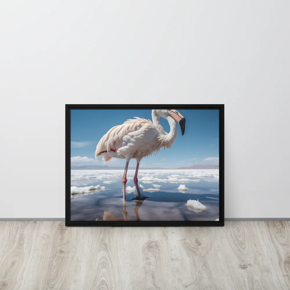 Graceful Solitude of a Flamingo