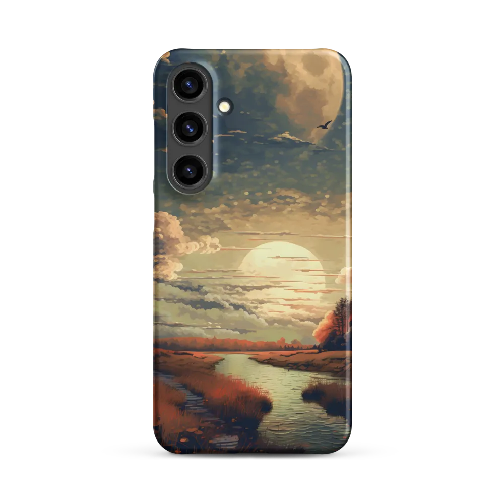 Whispers of Dusk: A Tranquil River Landscape