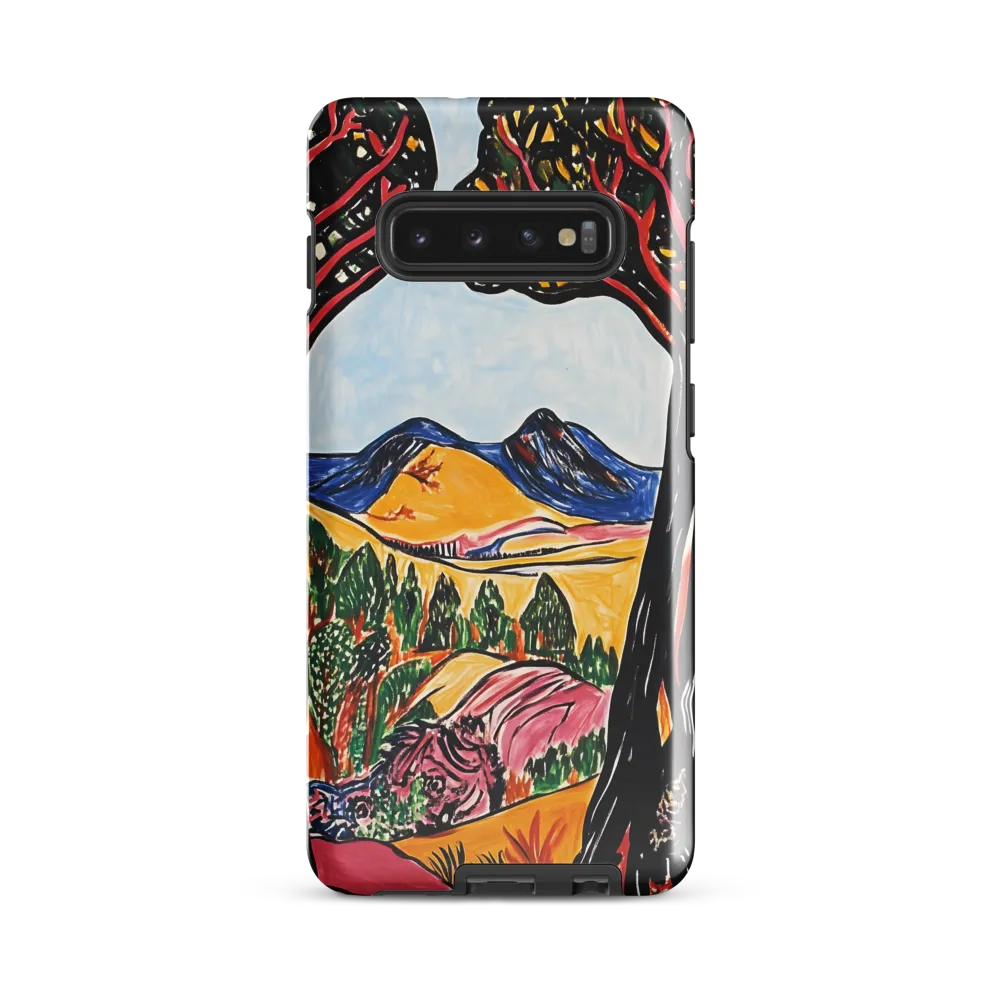 Vibrant Nature's Embrace | Phone Case |  S10 Plus | Tough Case | Glossy