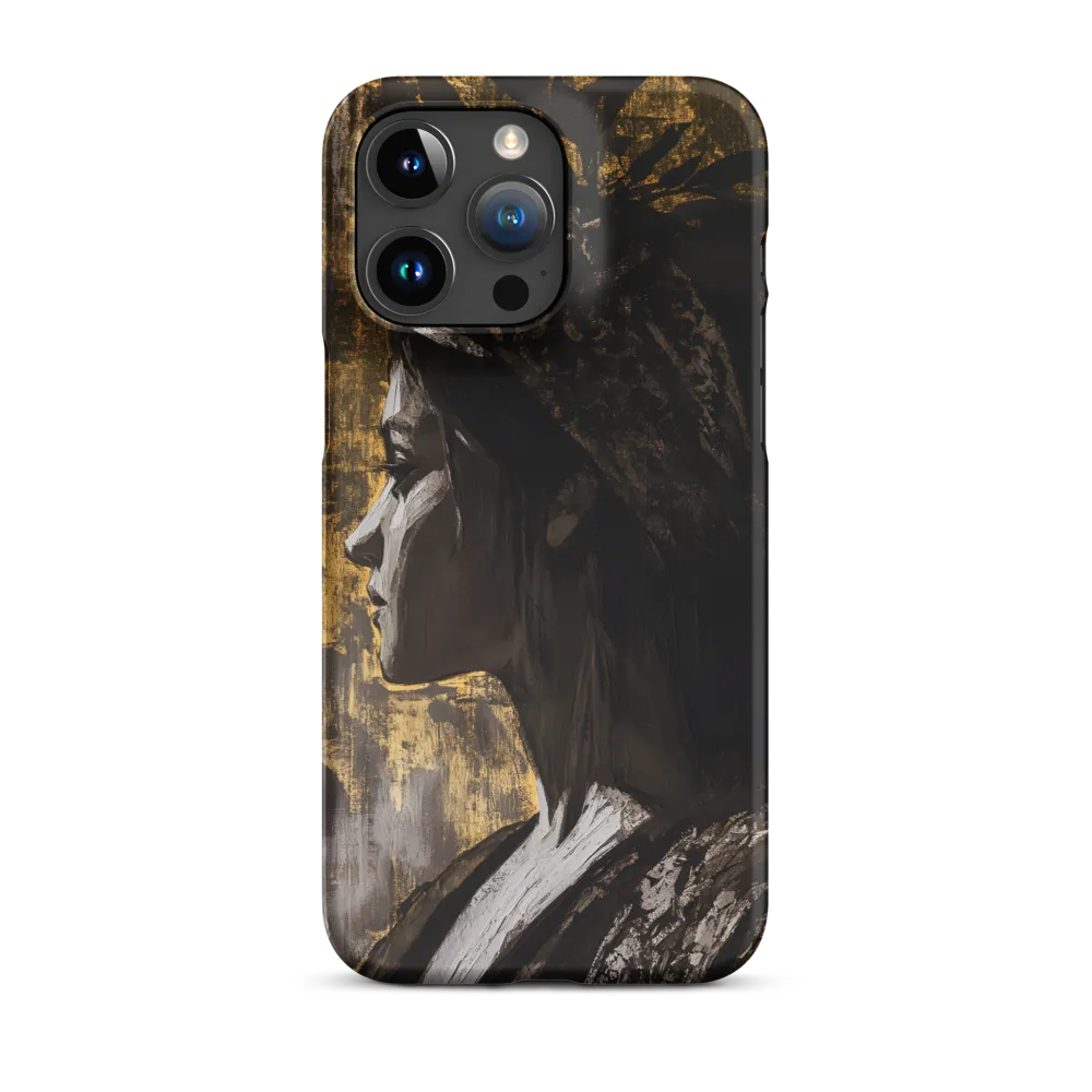Golden Elegance: A Modern Profile Portrait