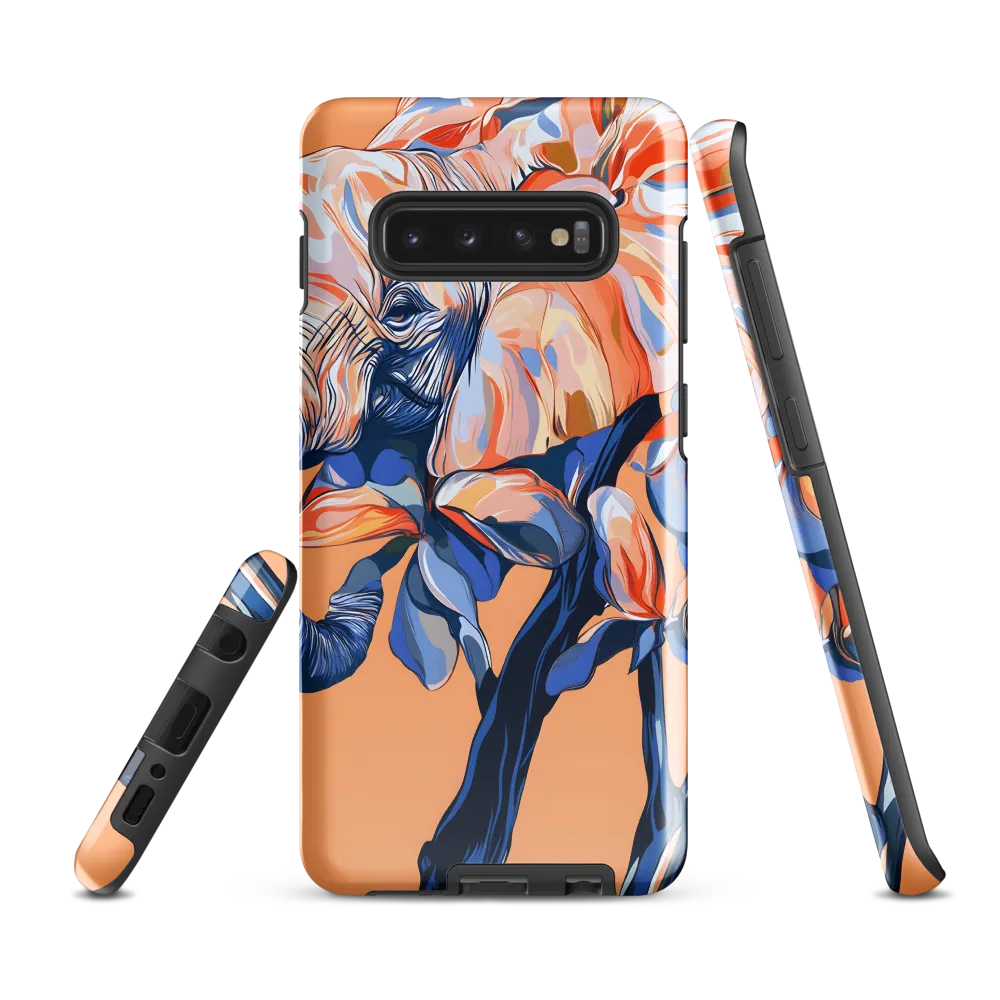 Elephant Blossom Fusion | Phone Case |  S10 Plus | Tough Case | Glossy