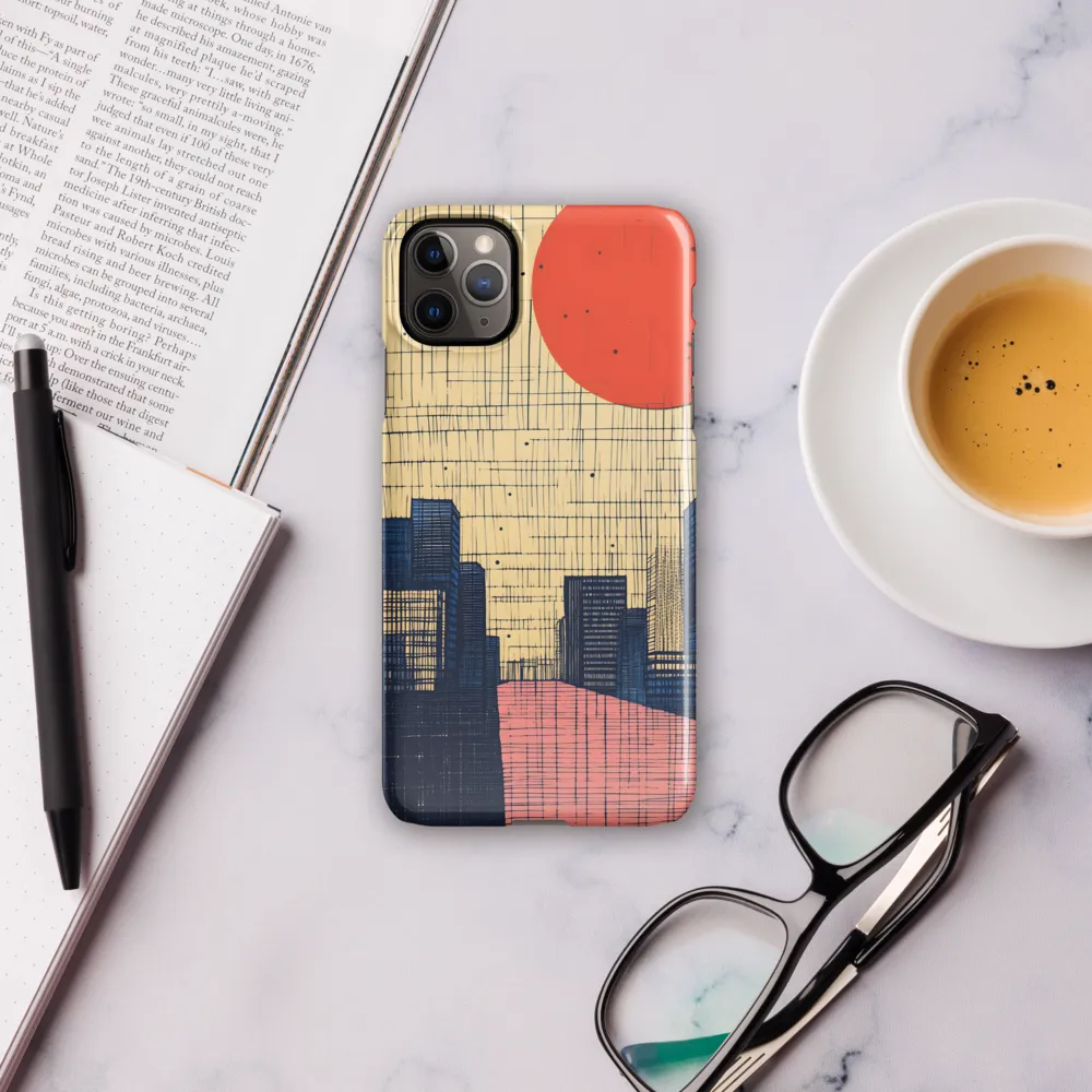 Urban Echoes: A Minimalist Cityscape | Phone Case |  11 Pro Max | Snap Case | Glossy