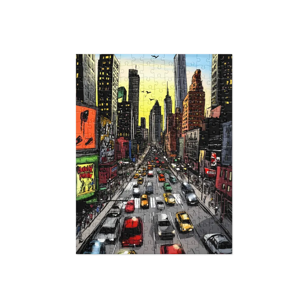 City Pulse at Dusk | Jigsaw Puzzle | 252/520 pieces