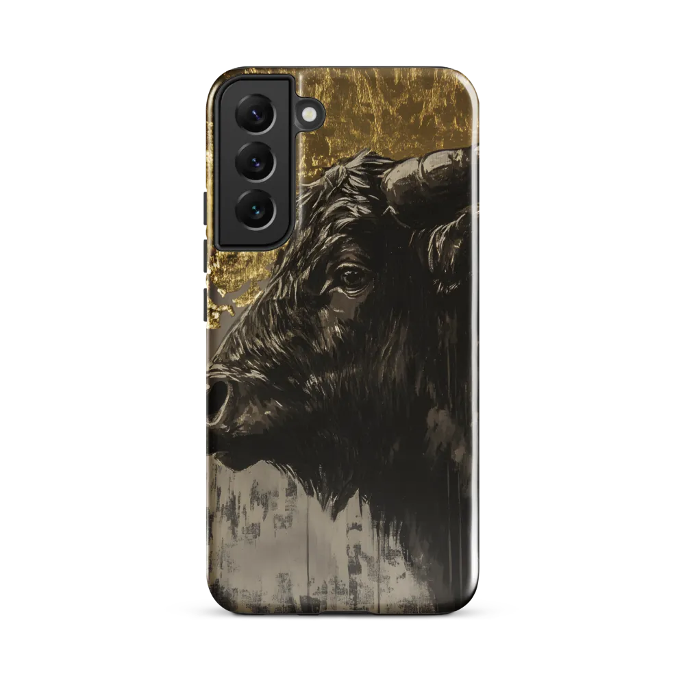 Majestic Bull Against the Golden Horizon