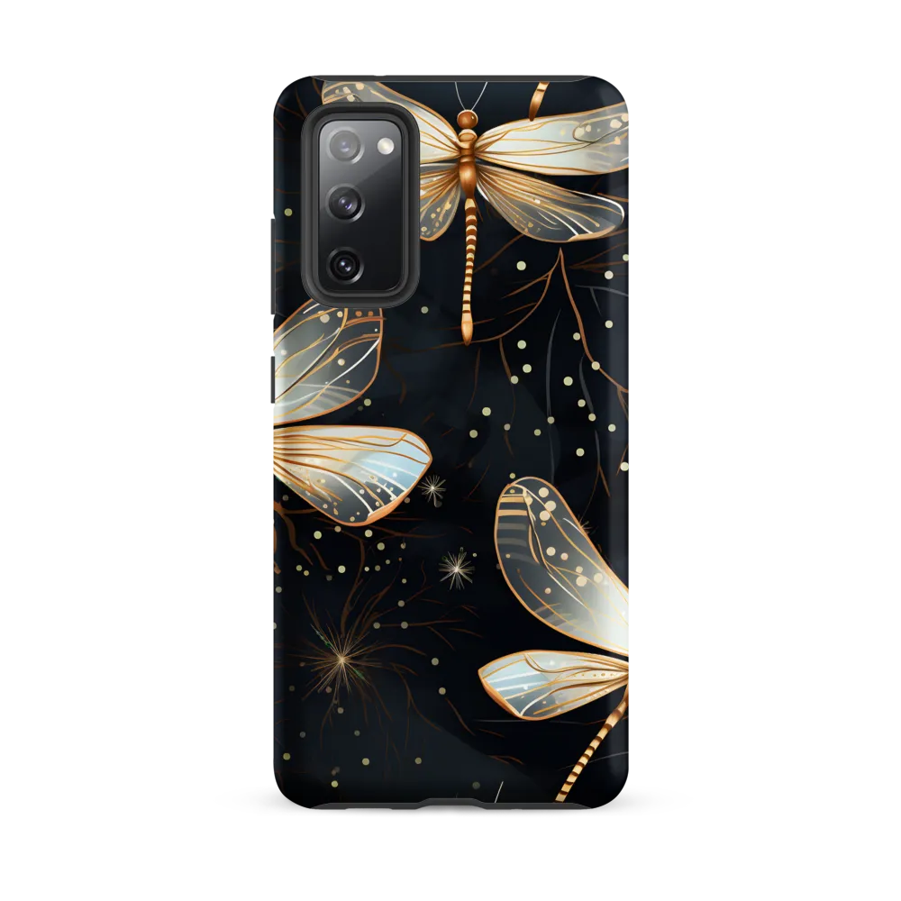 Ethereal Dance: Dragonflies in a Midnight Garden