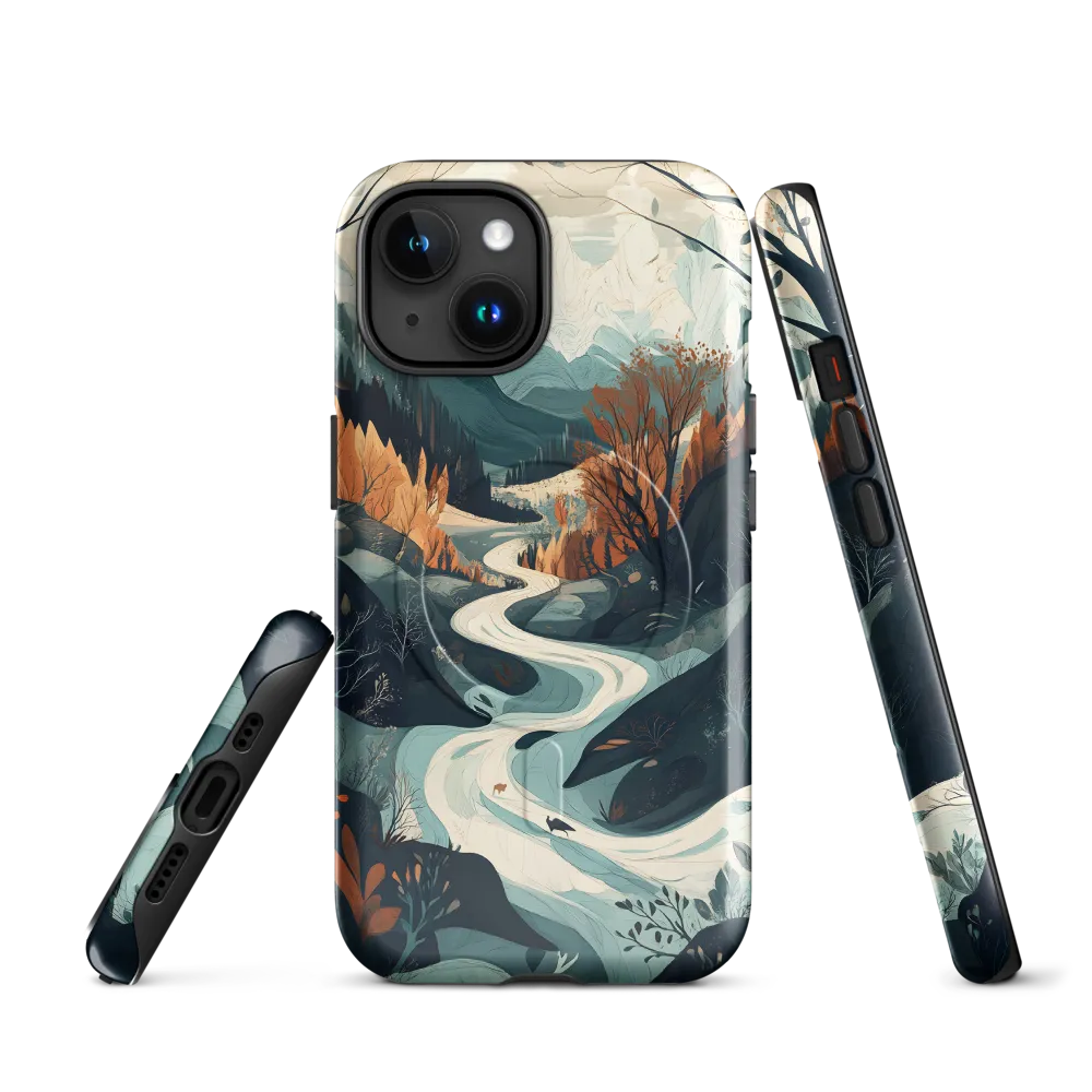 Winding Serenity: A Digital Landscape