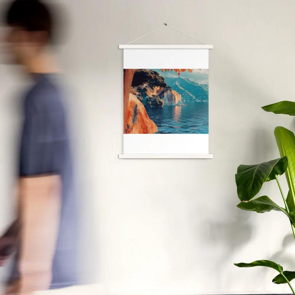 Elysian Waterscape | Poster With White Wood Hanger | 18″×24″