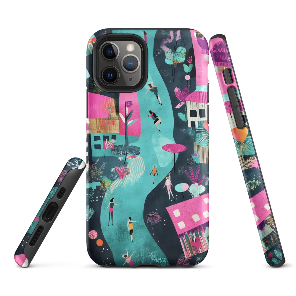 Whimsical Journey Through a Vibrant Landscape | Phone Case |  11 Pro | Tough Case | Matte