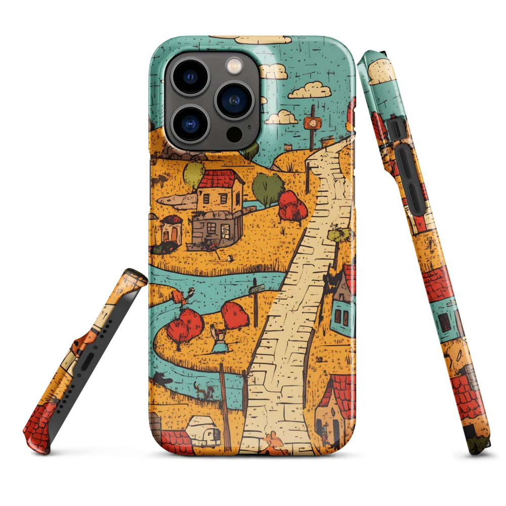 Whimsical Village Landscape