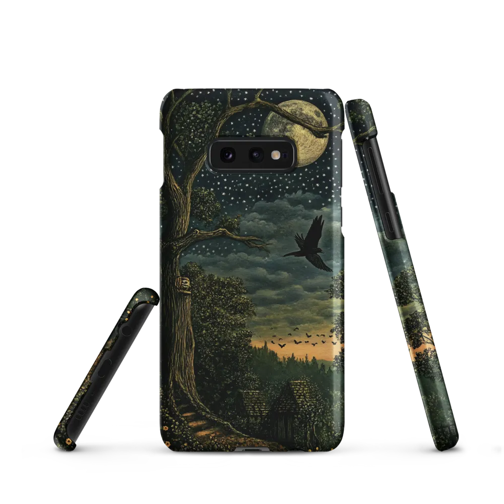 Mystical Nightscape Under the Full Moon | Phone Case |  S10e | Snap Case | Matte