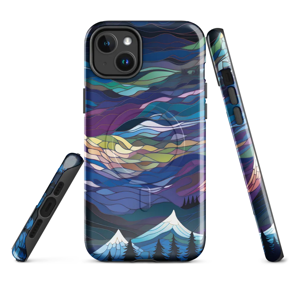 Twilight Peaks: An Abstract Mountain Landscape
