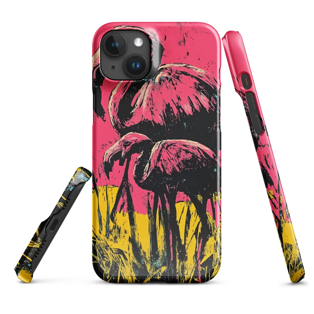 Flamingo Duet: A Pop Art Expression