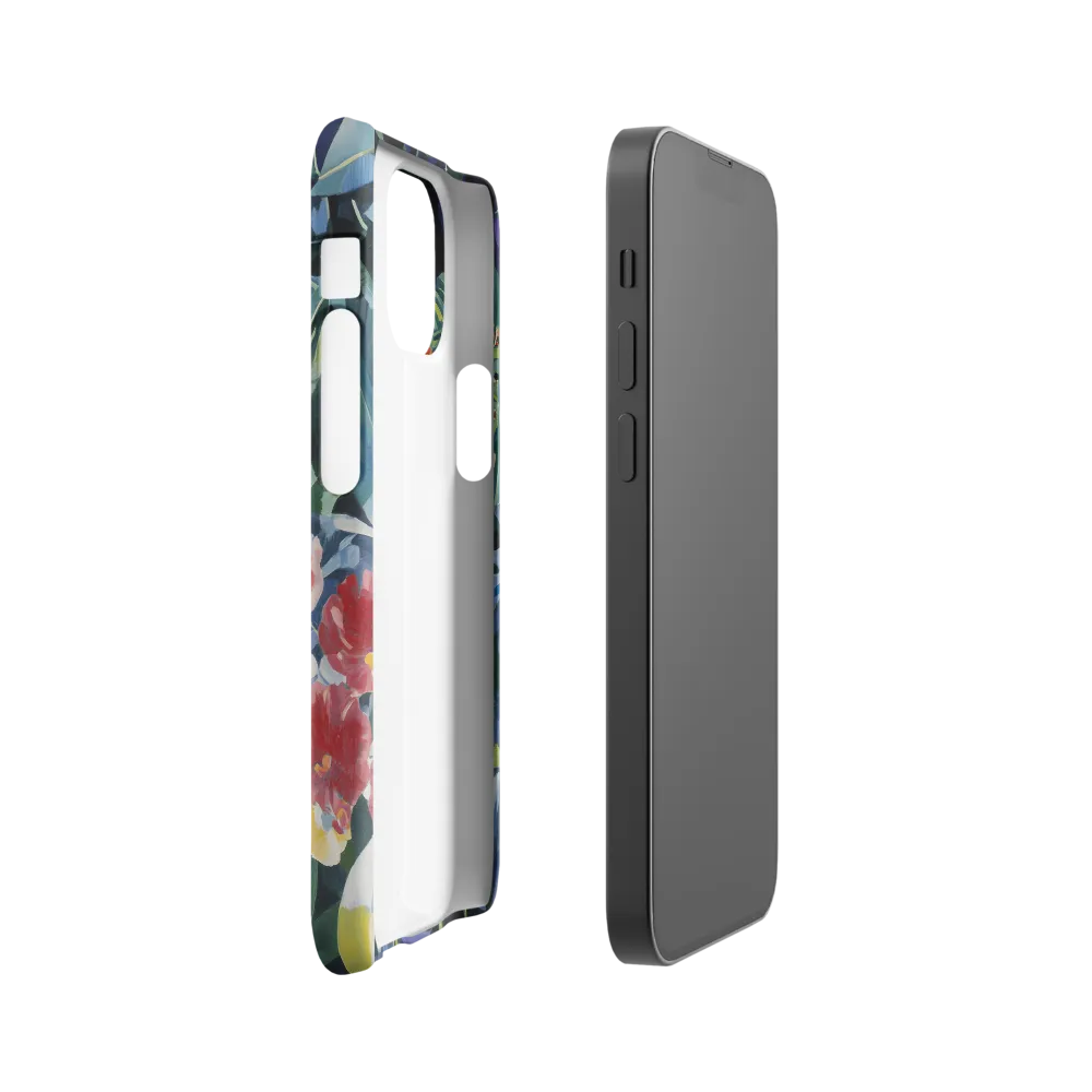 Hidden Majesty: The Jaguar Amongst Tropical Splendor | Phone Case |  13 Mini | Snap Case | Matte