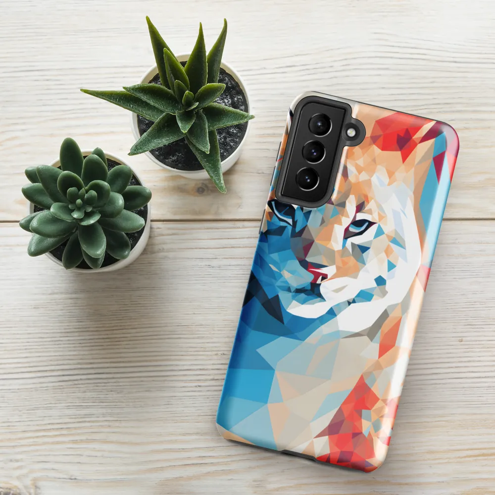 Facets of Feline Wonder | Phone Case |  S21 Plus | Tough Case | Glossy