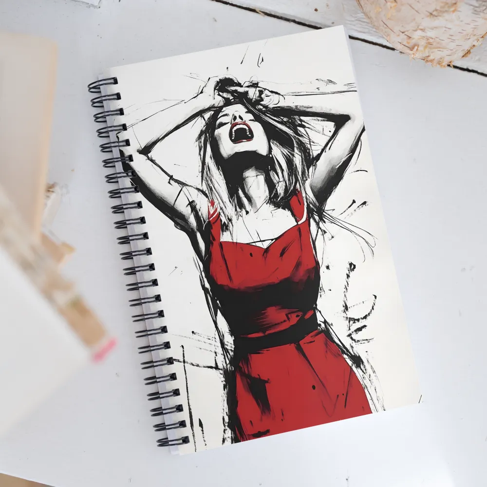 Expression of Anguish | Spiral Notebook