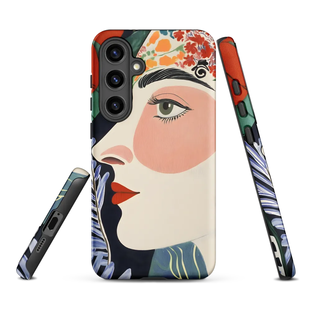 Floral Serenade: A Modern Portrait
