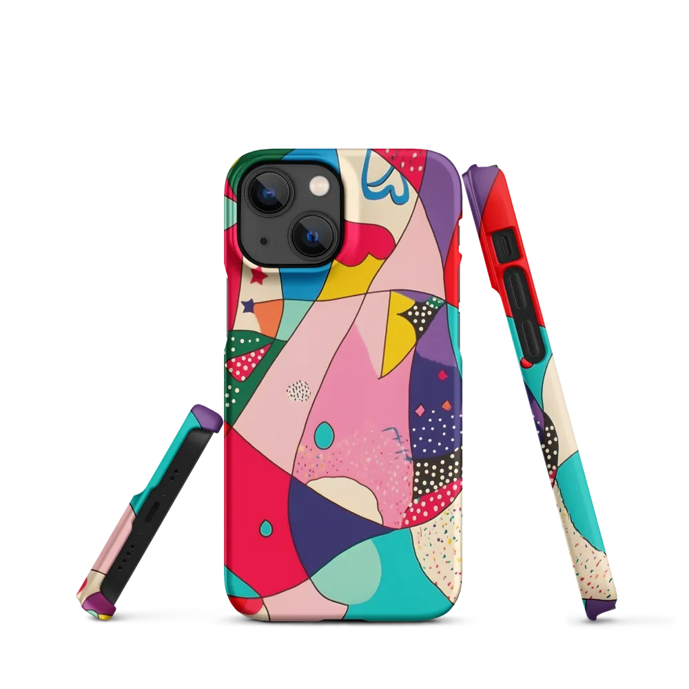 Playful Geometry in Color | Phone Case |  13 Mini | Snap Case | Matte