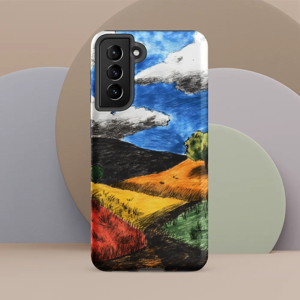 Path Through Colored Hills