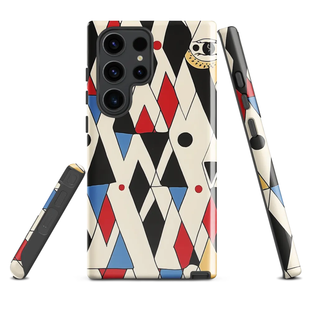 Dynamic Geometric Symphony | Phone Case |  S23 Ultra | Tough Case | Glossy