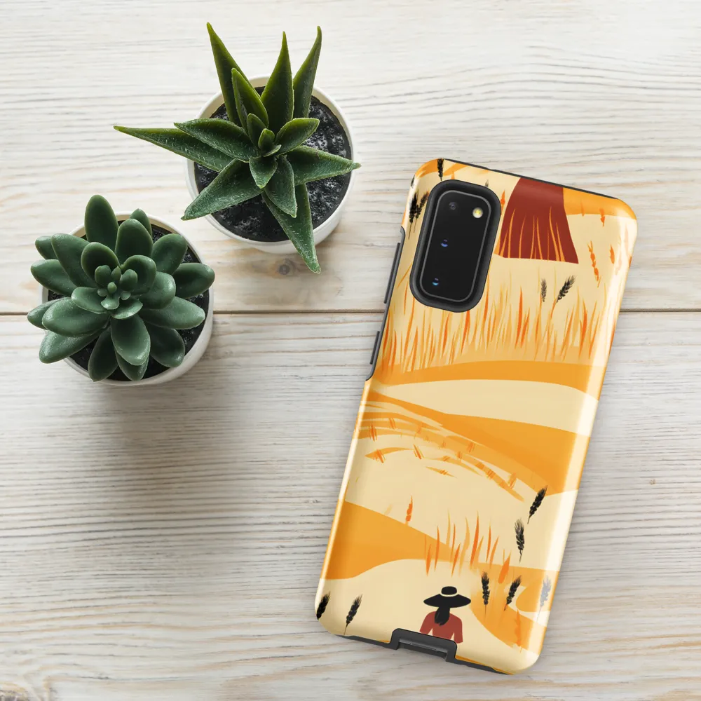 Embracing the Fields: A Floral Journey | Phone Case |  S20 | Tough Case | Glossy