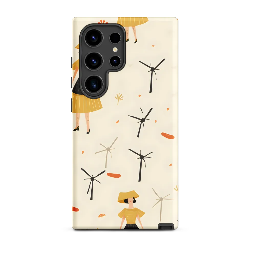 Whimsical Patterns of Nature and Femininity | Phone Case |  S24 Ultra | Tough Case | Matte
