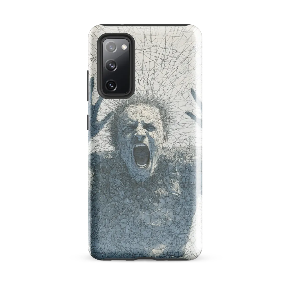Breaking Free: An Expression of Anguish | Phone Case |  S20 FE | Tough Case | Glossy