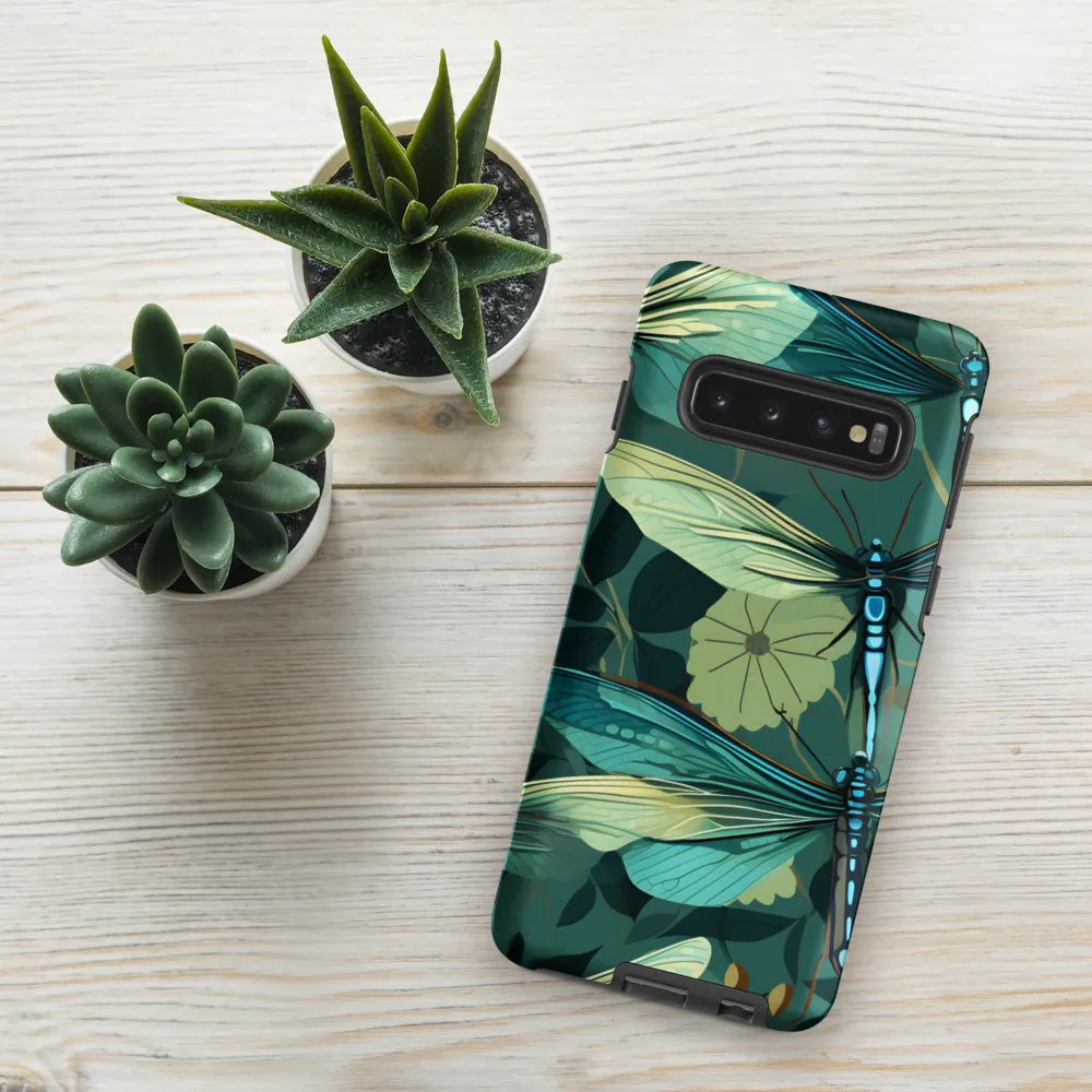 Whispers of Nature: Dragonflies in Harmony | Phone Case |  S10 | Tough Case | Matte