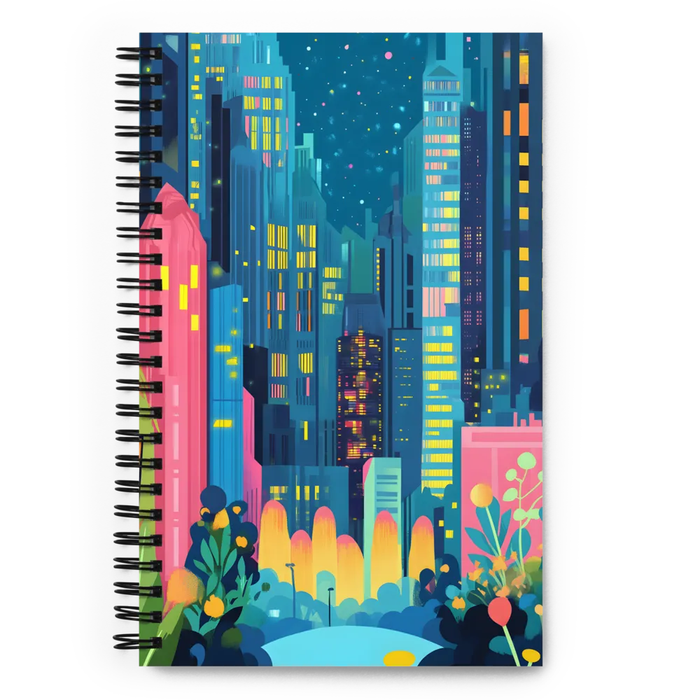 City of Dreams: A Multicolored Oasis | Spiral Notebook