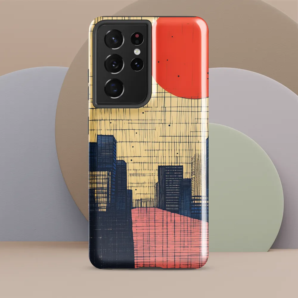 Urban Echoes: A Minimalist Cityscape
