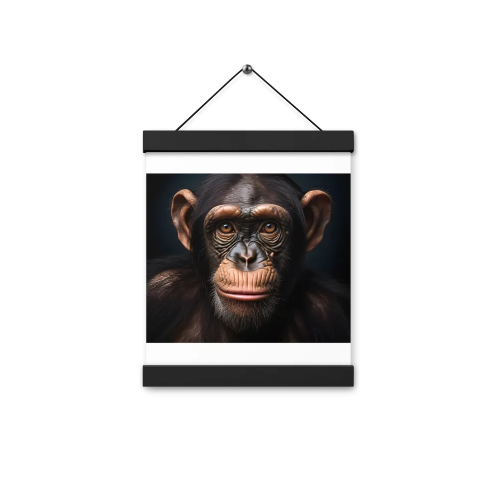 Whispers of Curiosity | Poster With Black Wood Hanger | 8″×10″