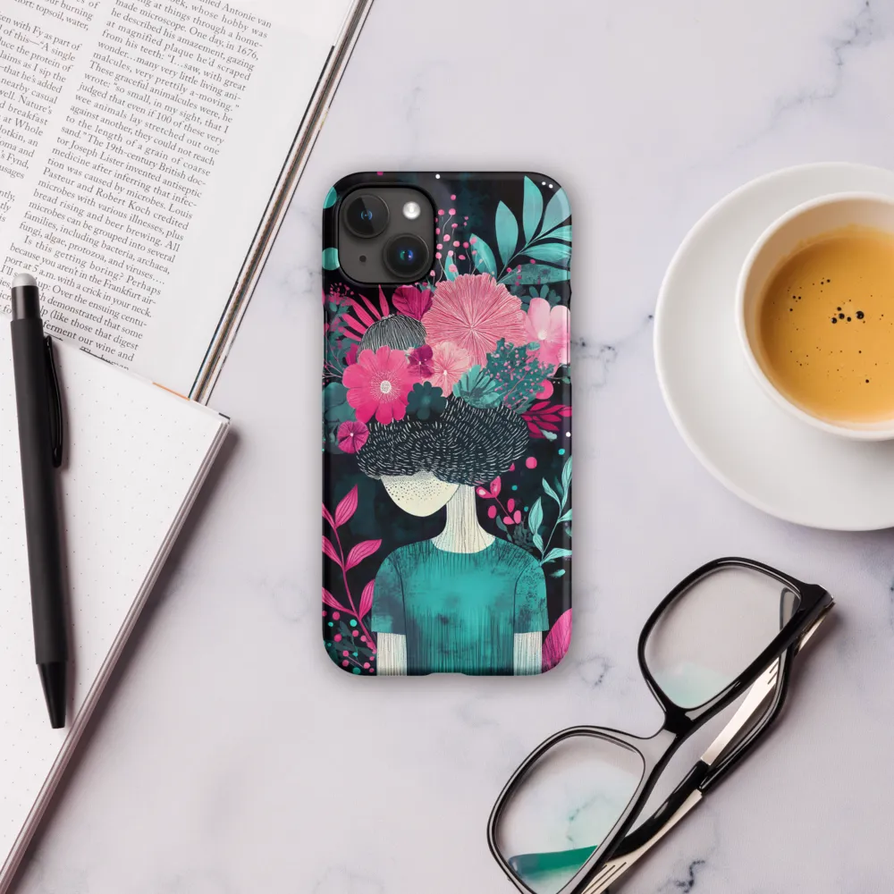 Floral Harmony: A Portrait of Serenity | Phone Case |  15 Plus | Snap Case | Matte