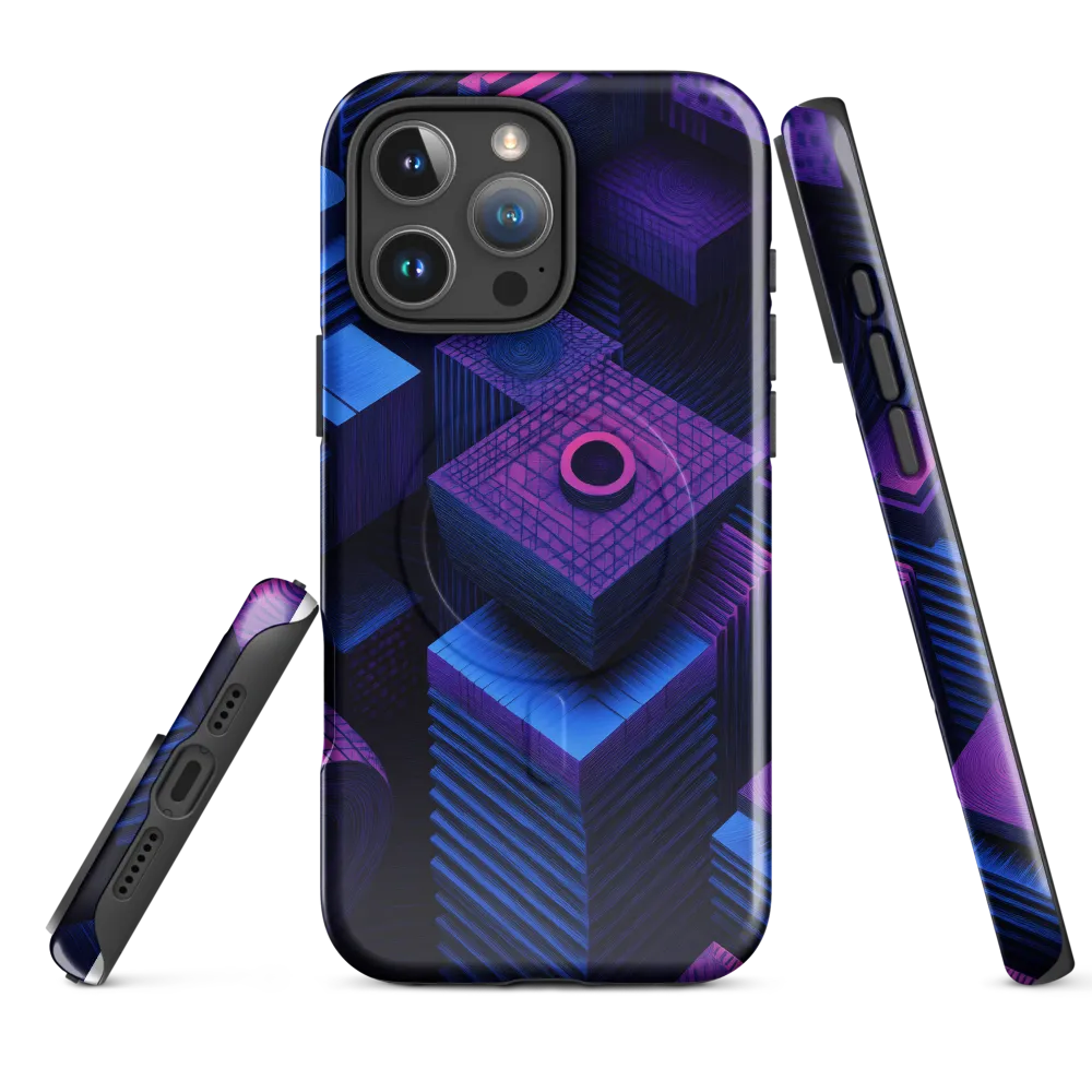 Geometric Dreams in Blue and Purple