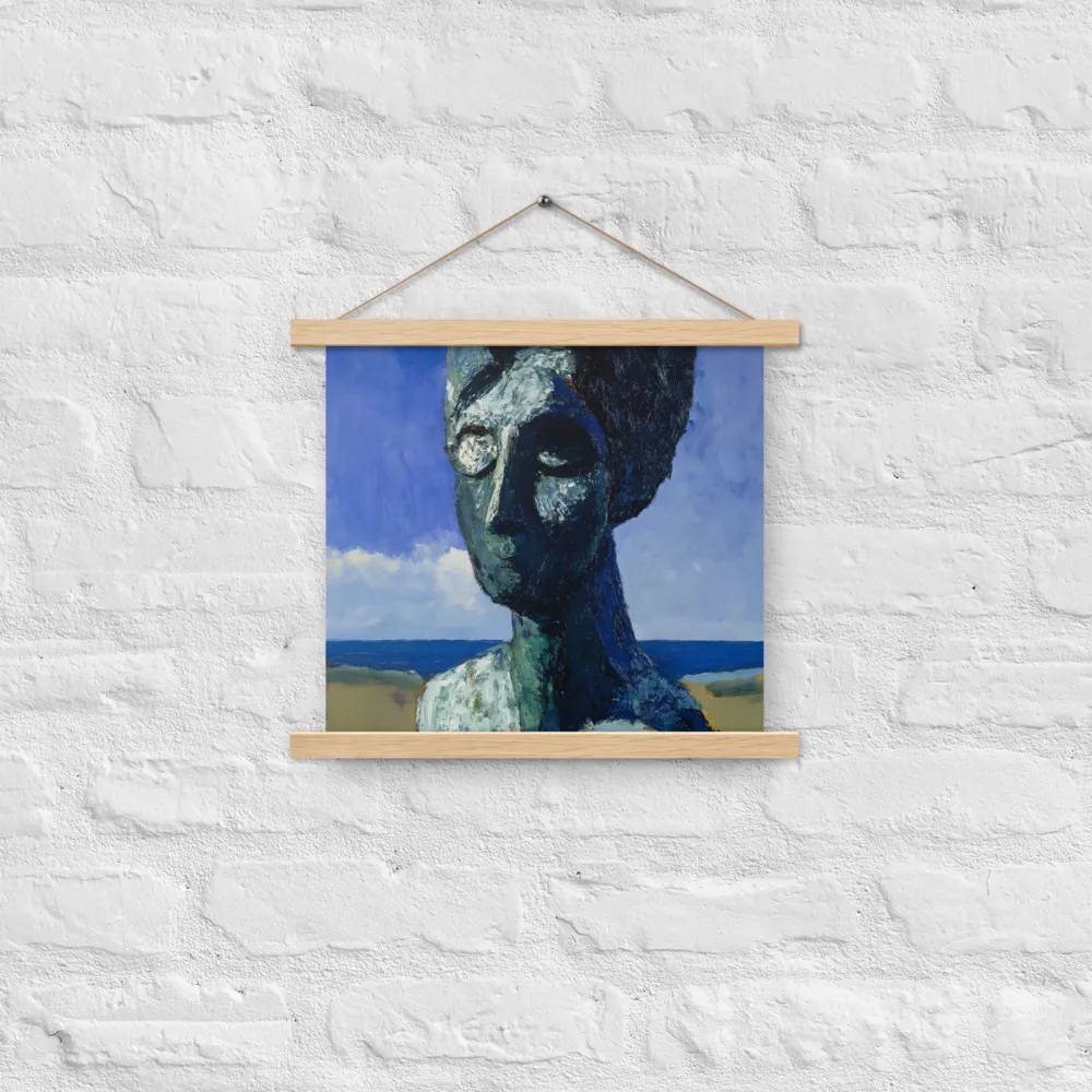 Silent Contemplation | Poster With Oak Wood Hanger | 14″×14″