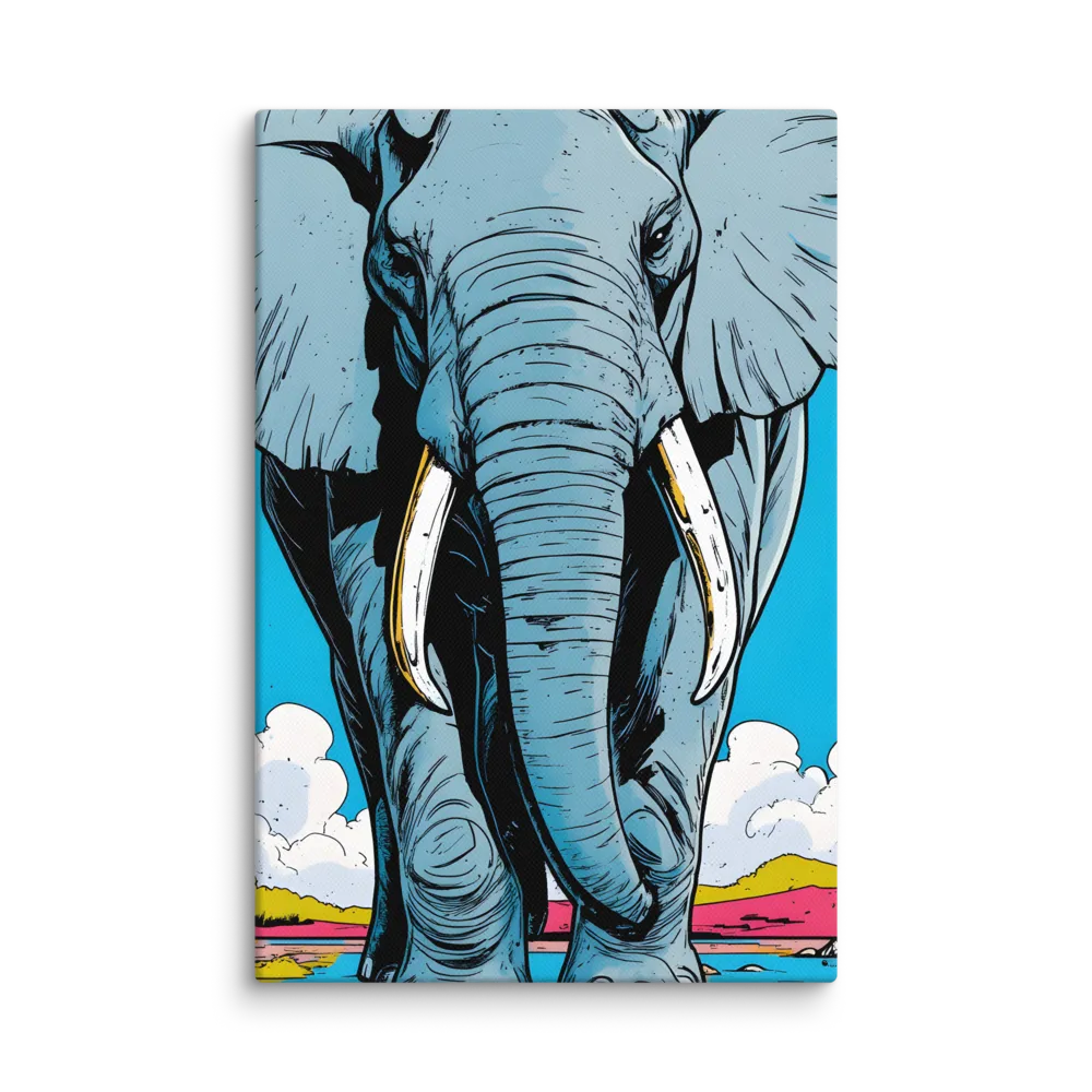 Majestic Presence: The Elephant | Canvas | 8″×12″
