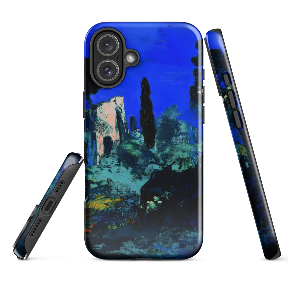 Moonlit Ruins with Cypress