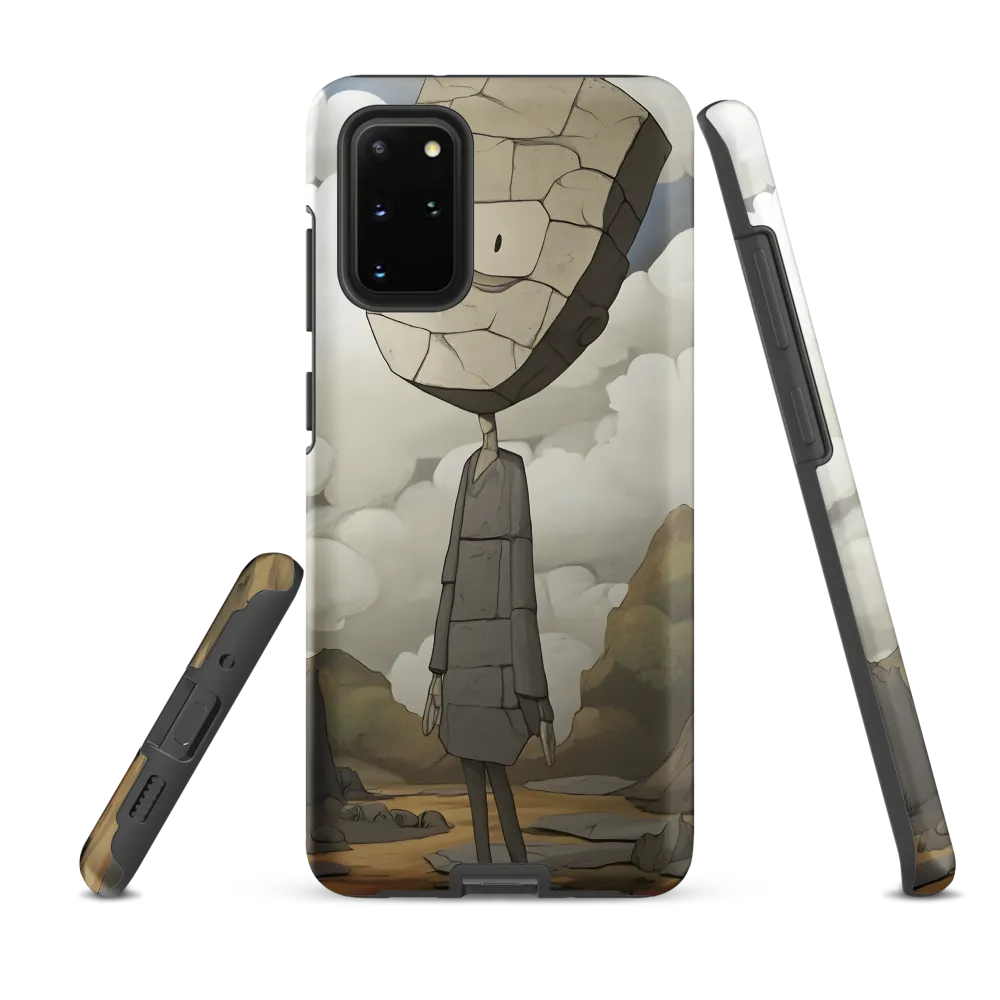Whimsical Stone Figure in a Rocky Landscape | Phone Case |  S20 Plus | Tough Case | Matte