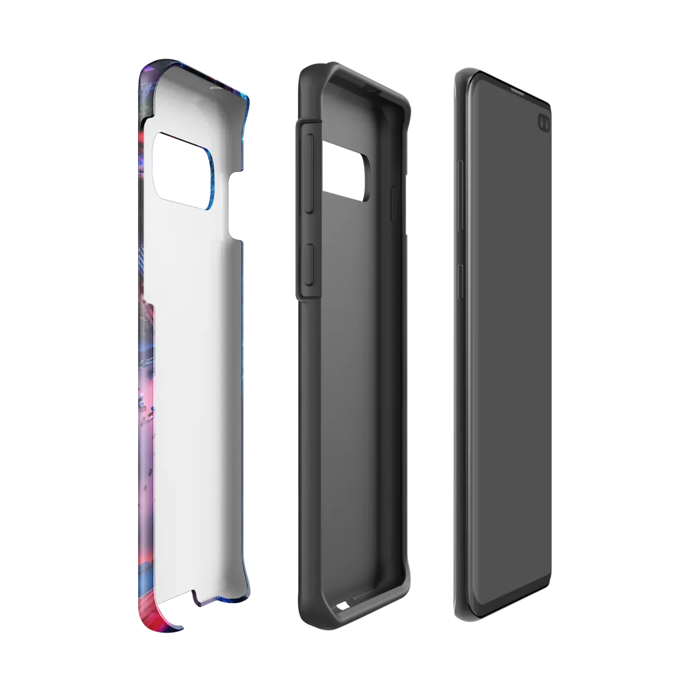Twilight Reflections: A Serene Beach Aerial | Phone Case |  S10 | Tough Case | Glossy