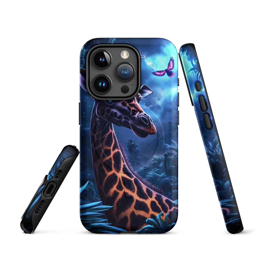 Mystical Giraffe in Twilight Jungle