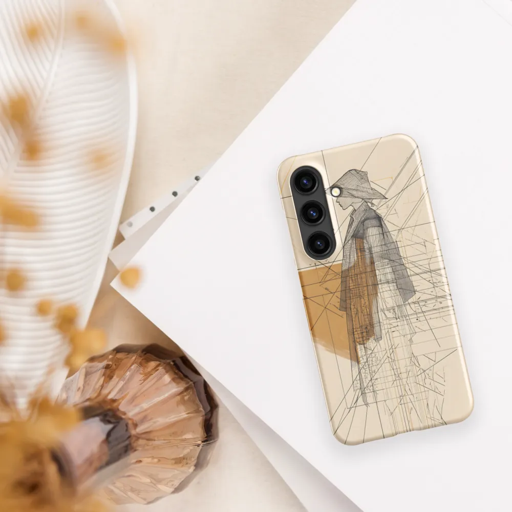Abstract Profile: A Minimalist Exploration | Phone Case |  S24 | Snap Case | Matte