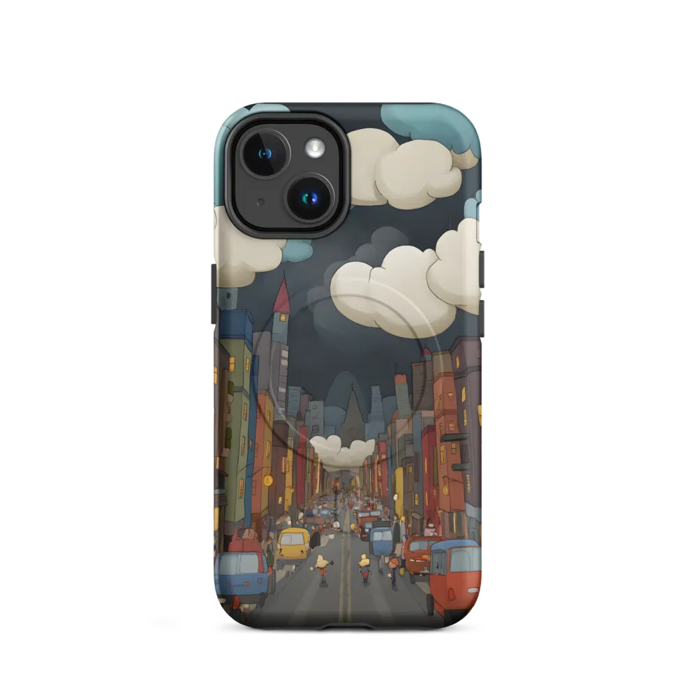 Urban Symphony: A City Awakens at Dusk | Phone Case |  14 | MagSafe® Tough Case | Matte