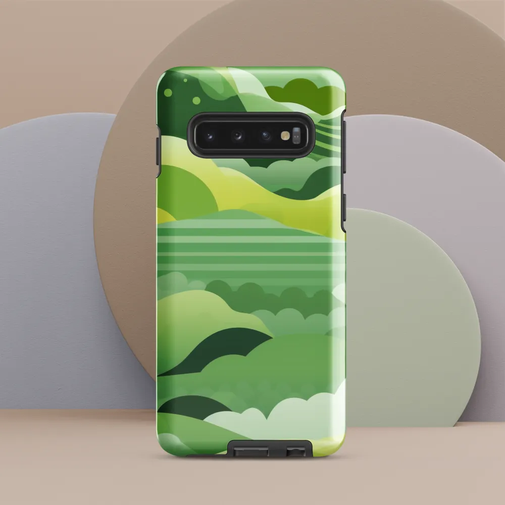 Tranquility in Green Waves