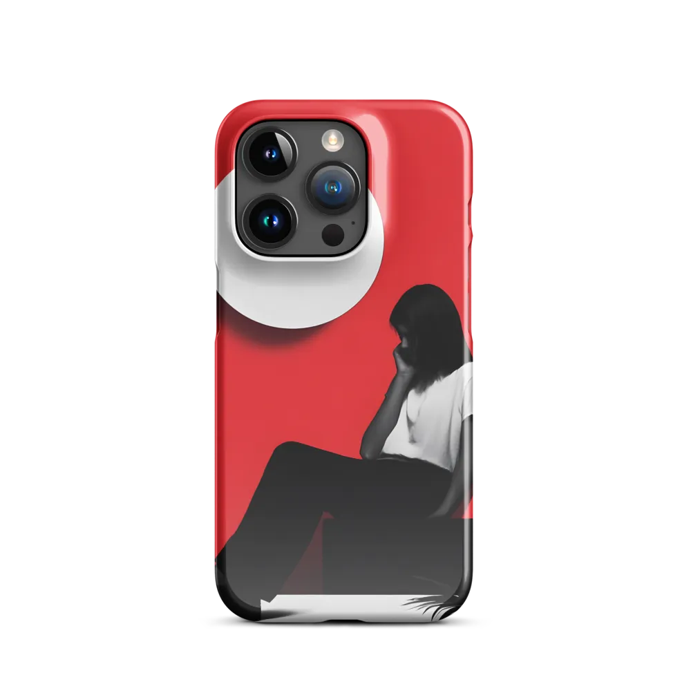 Contemplation in Red | Phone Case |  15 Pro | Snap Case | Glossy