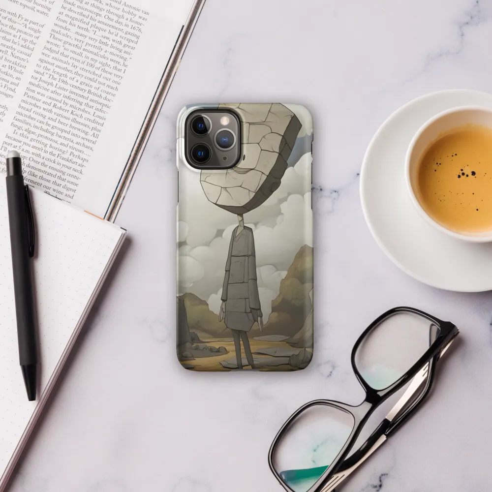 Whimsical Stone Figure in a Rocky Landscape | Phone Case |  11 Pro | Snap Case | Matte